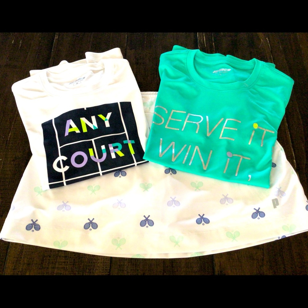 Girls Prince tennis outfit w/2 tops